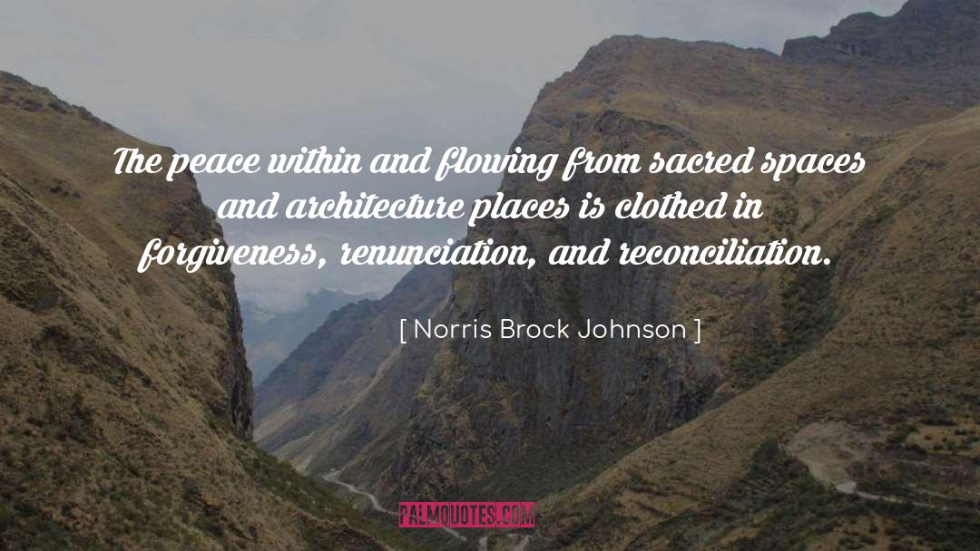 Cities Spaces Places quotes by Norris Brock Johnson