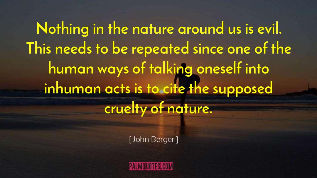 Citing Spoken quotes by John Berger