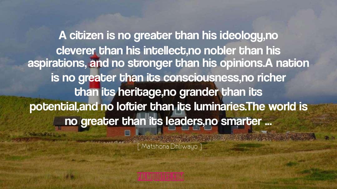 Citizen quotes by Matshona Dhliwayo
