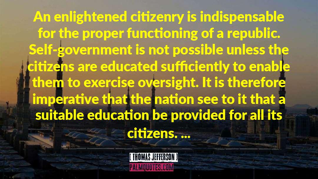 Citizenry quotes by Thomas Jefferson