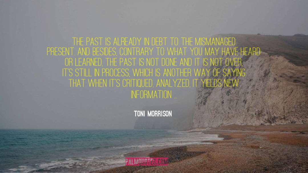 Citizens Advice Bureau Debt quotes by Toni Morrison