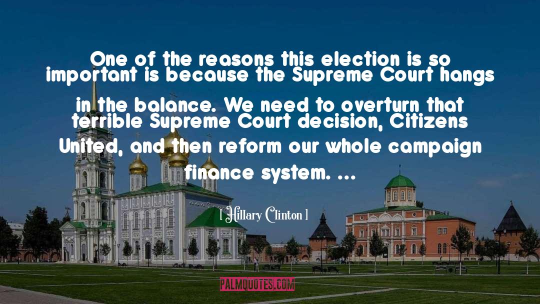 Citizens United quotes by Hillary Clinton