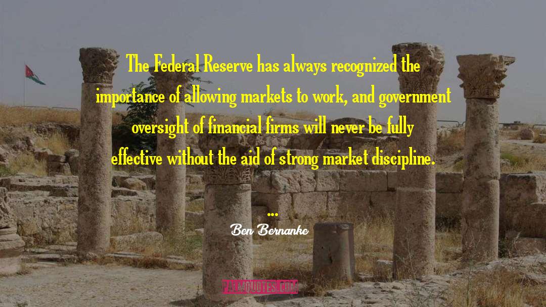 City Government quotes by Ben Bernanke