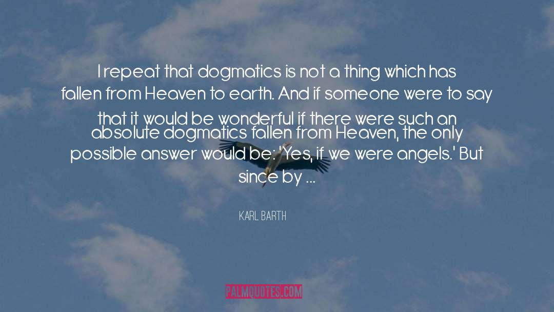 City Of Fallen Angels quotes by Karl Barth