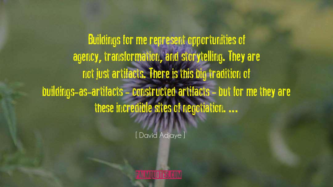 City Transformation quotes by David Adjaye