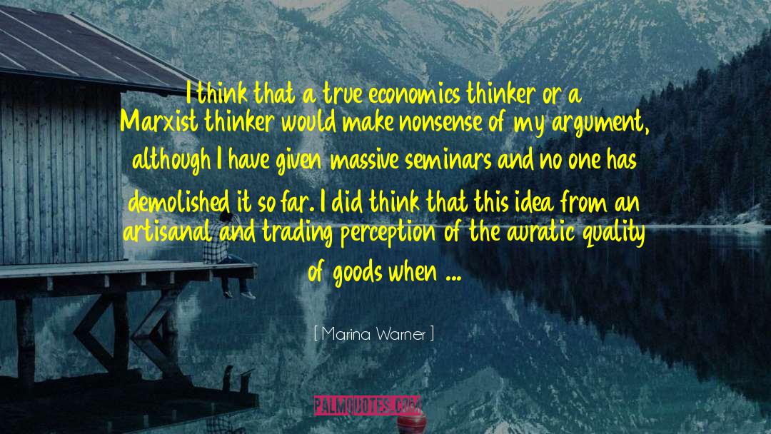 Civics And Economics quotes by Marina Warner