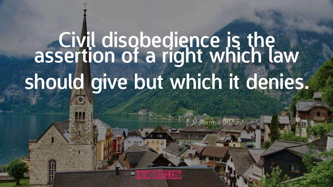 Civil Disobedience quotes by Mahatma Gandhi