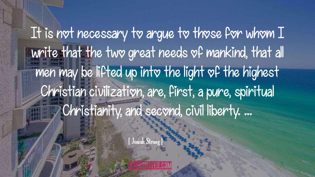 Civil Liberty quotes by Josiah Strong