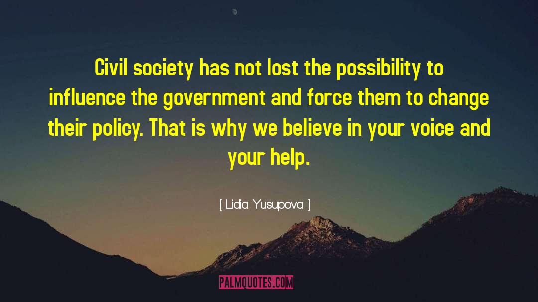 Civil Society quotes by Lidia Yusupova