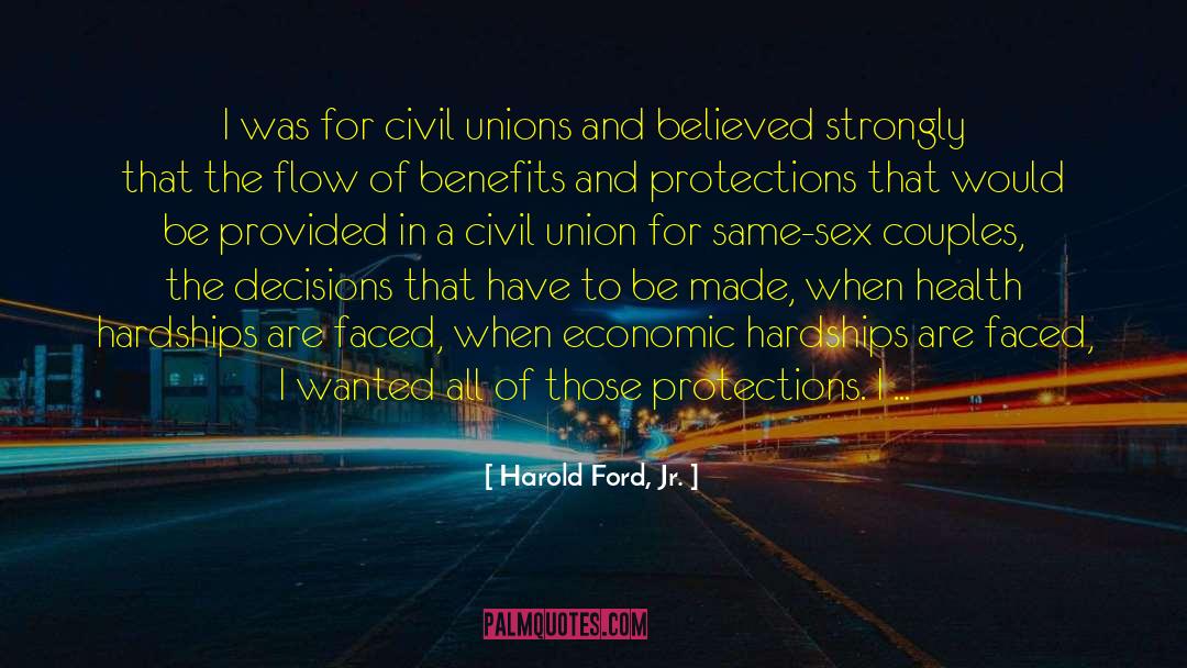 Civil Union quotes by Harold Ford, Jr.