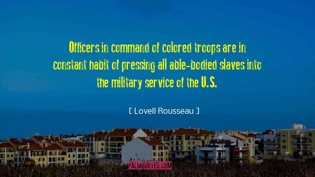 Civil War War Memory quotes by Lovell Rousseau