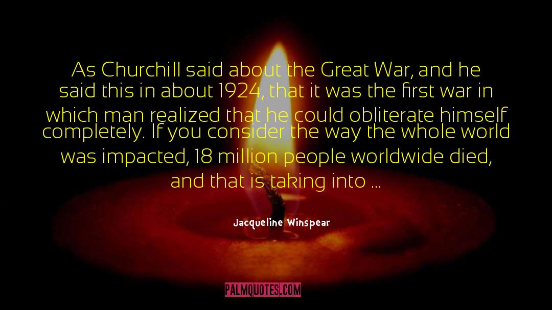 Civilian Deaths quotes by Jacqueline Winspear