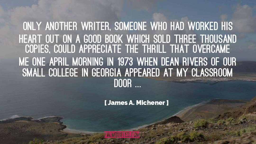Civvies Georgia quotes by James A. Michener