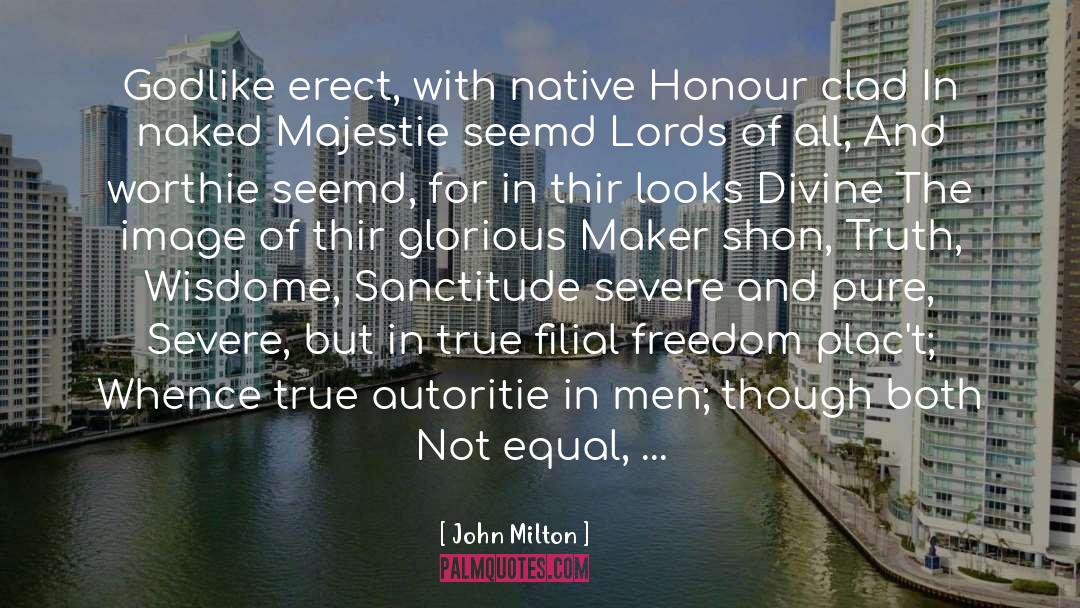 Clad quotes by John Milton
