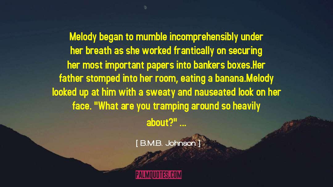 Claiming quotes by B.M.B. Johnson