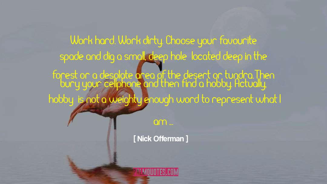 Claiming quotes by Nick Offerman