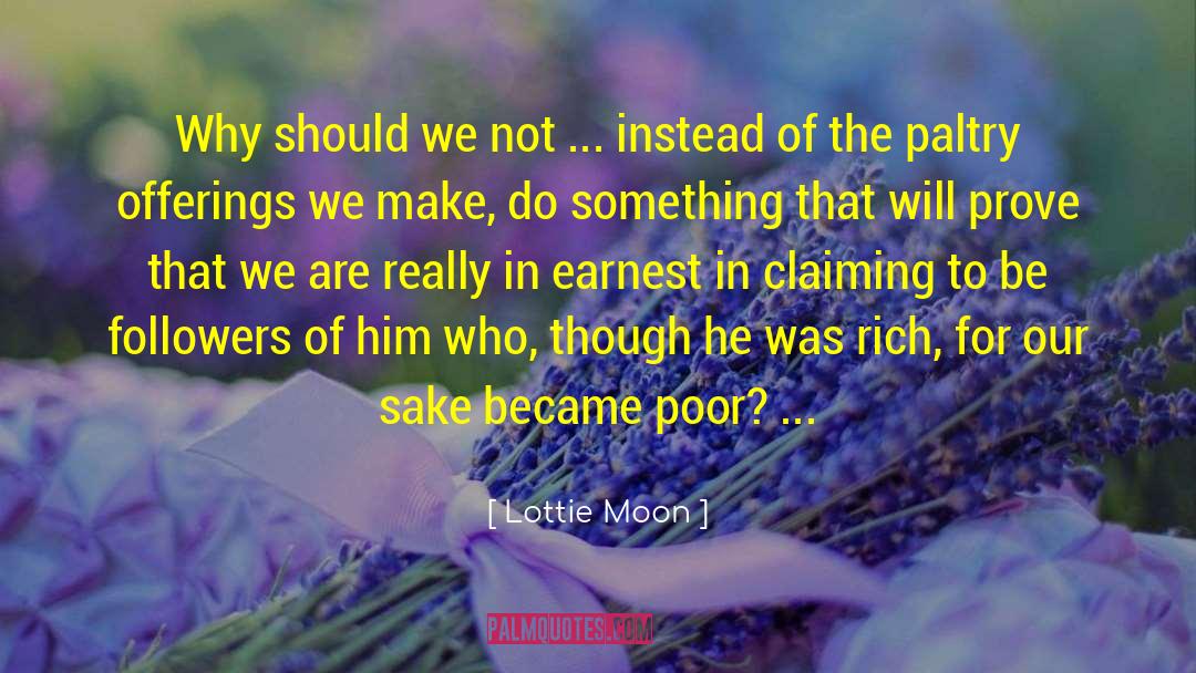 Claiming quotes by Lottie Moon