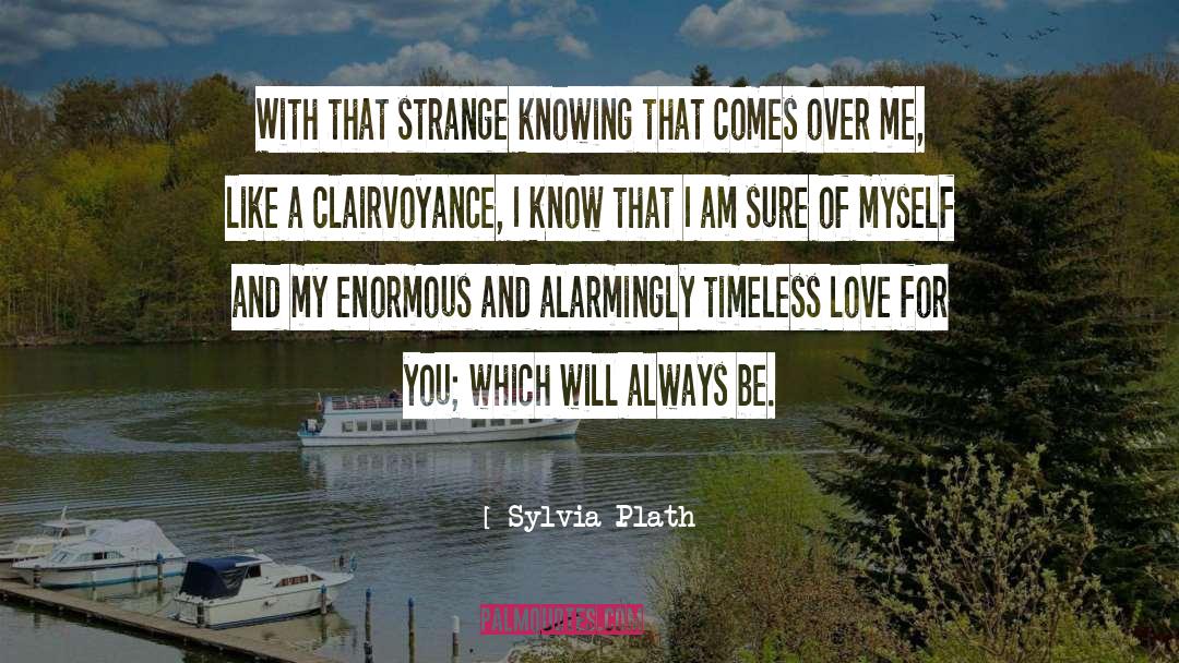 Clairvoyance quotes by Sylvia Plath