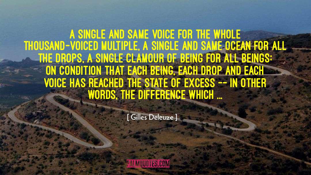 Clamour quotes by Gilles Deleuze