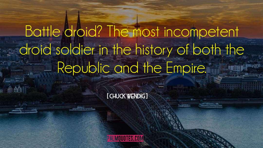 Clanker Droid quotes by Chuck Wendig