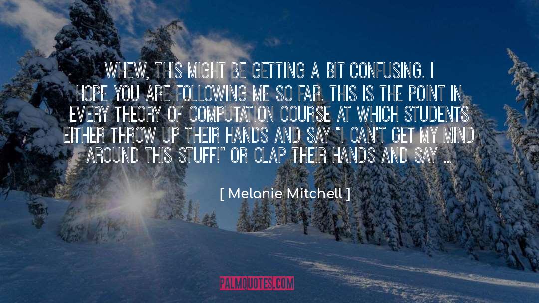 Clap quotes by Melanie Mitchell