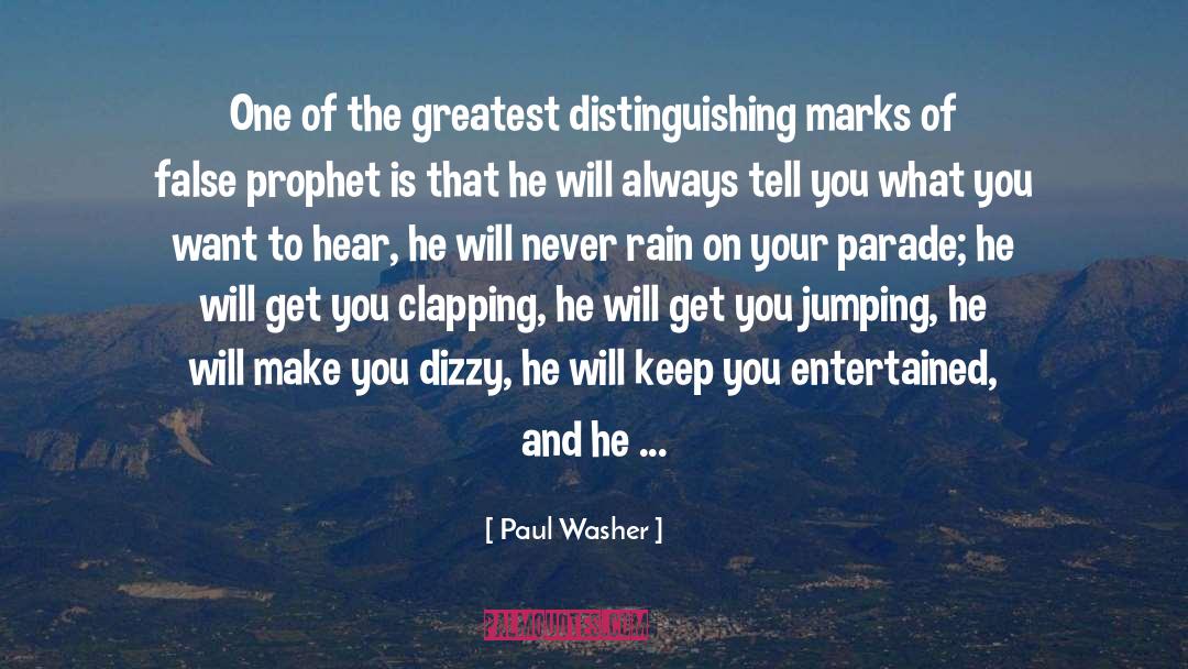 Clapping quotes by Paul Washer