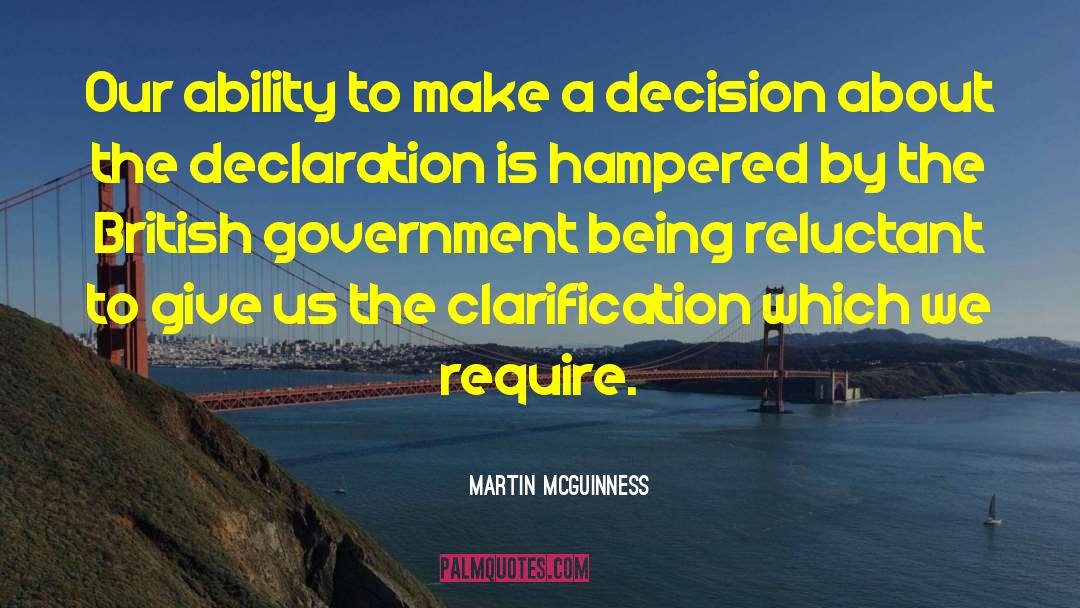 Clarification quotes by Martin McGuinness