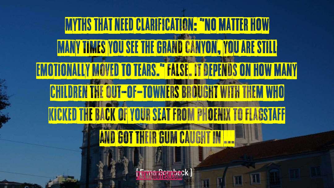 Clarification quotes by Erma Bombeck