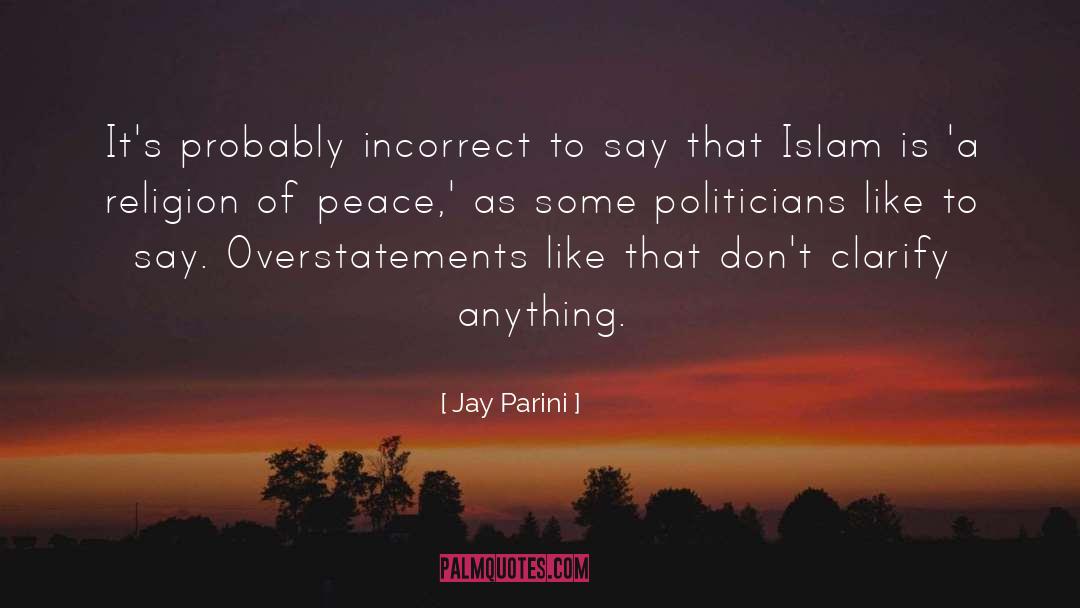 Clarify quotes by Jay Parini