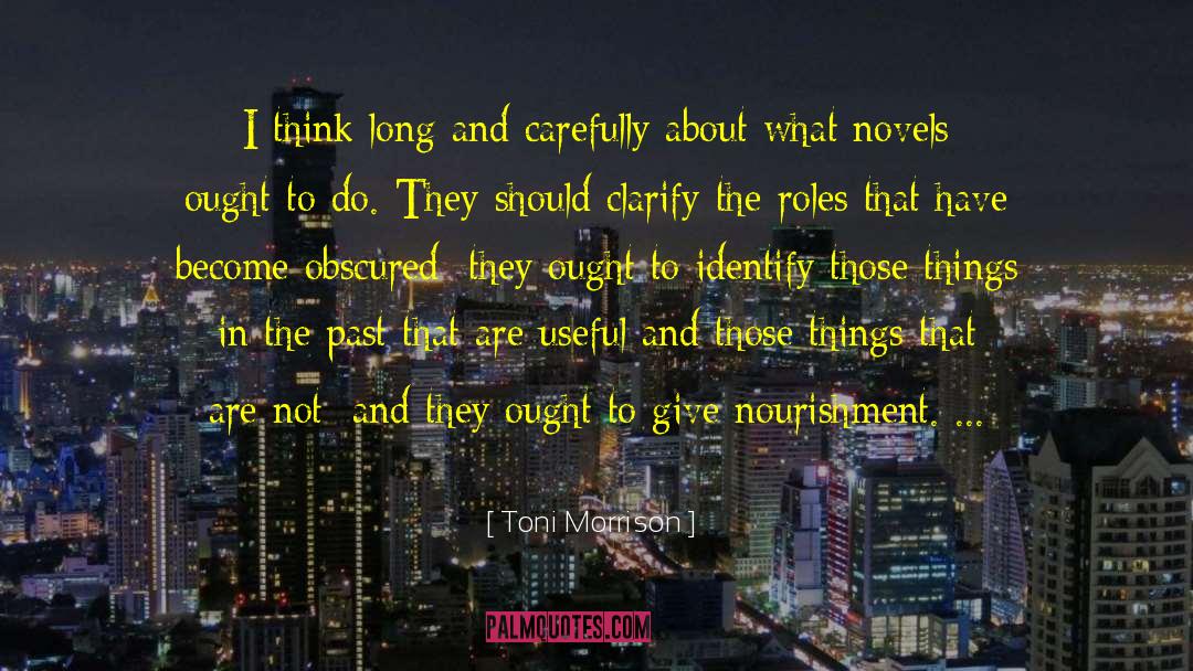Clarify quotes by Toni Morrison