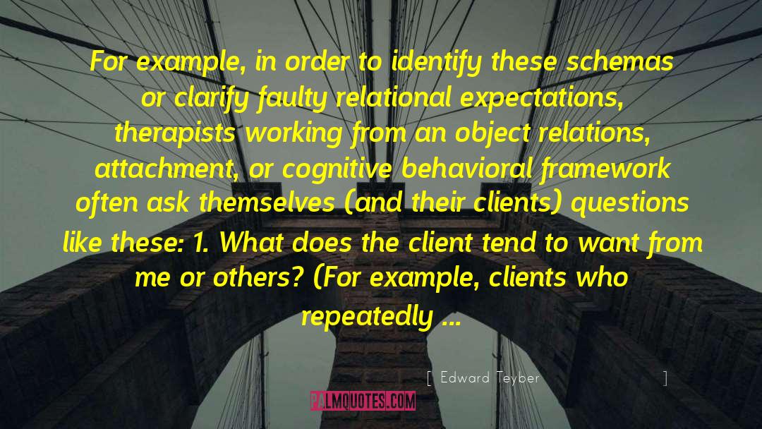 Clarify quotes by Edward Teyber