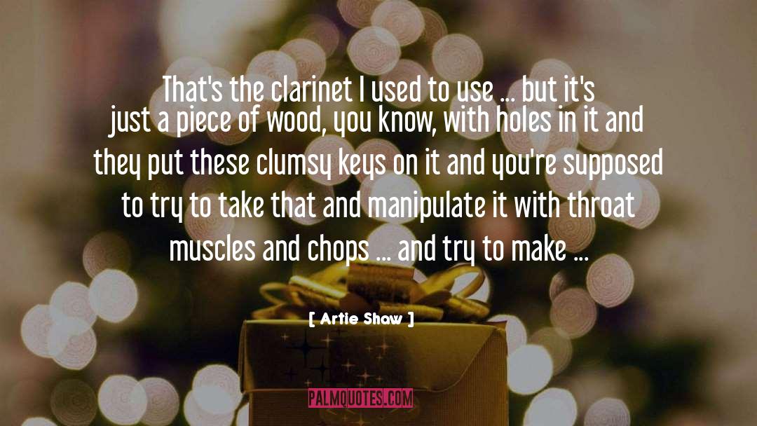 Clarinet quotes by Artie Shaw