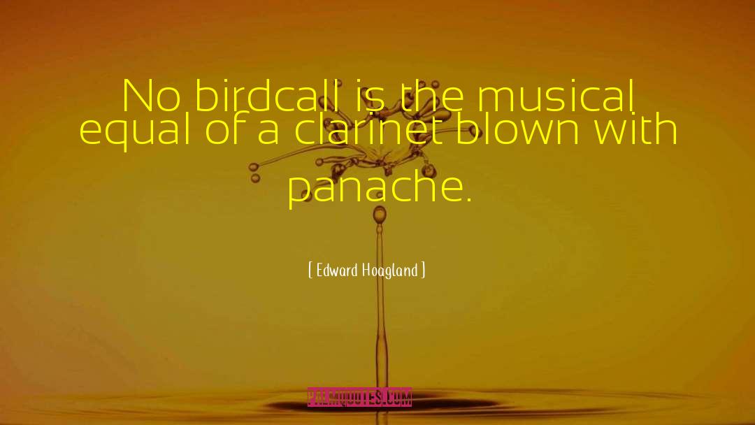 Clarinet quotes by Edward Hoagland