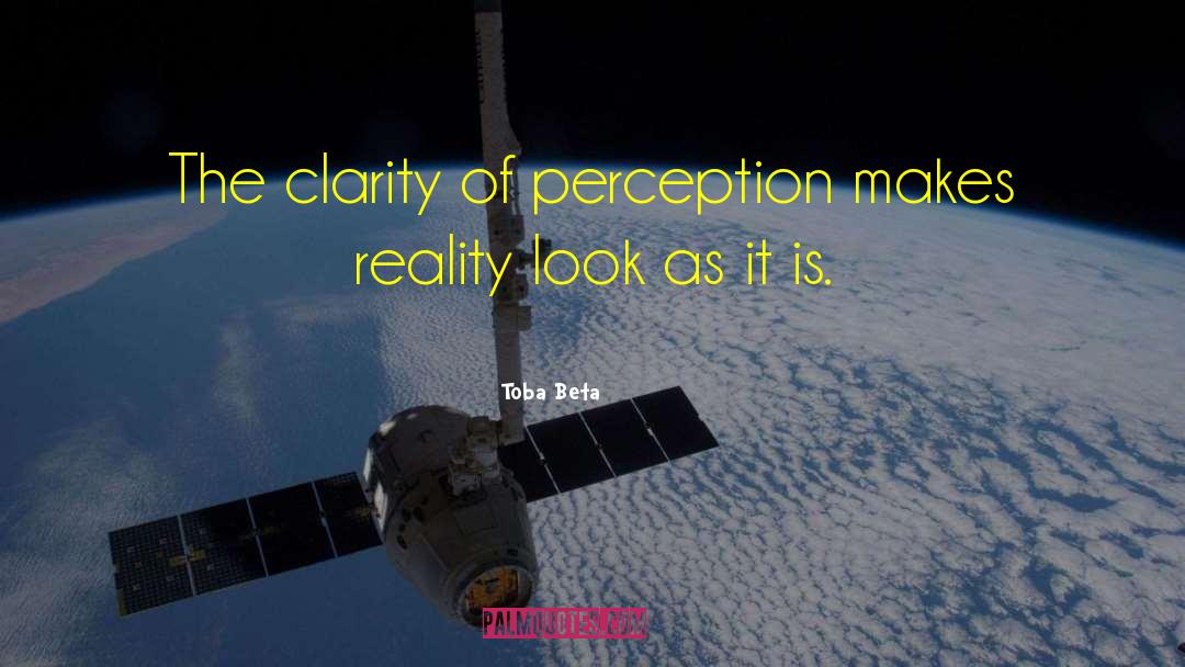 Clarity Of Perception quotes by Toba Beta