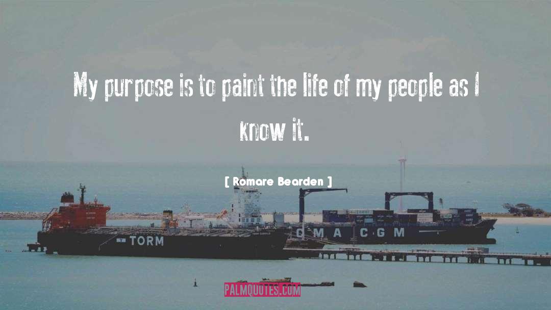 Clarity Of Purpose quotes by Romare Bearden