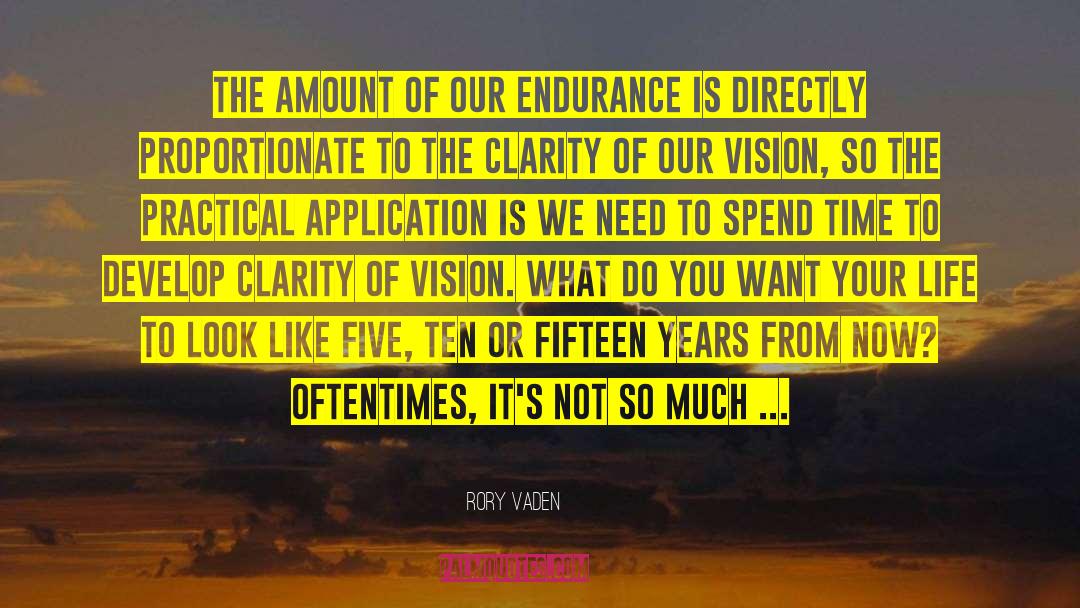 Clarity Of Vision quotes by Rory Vaden