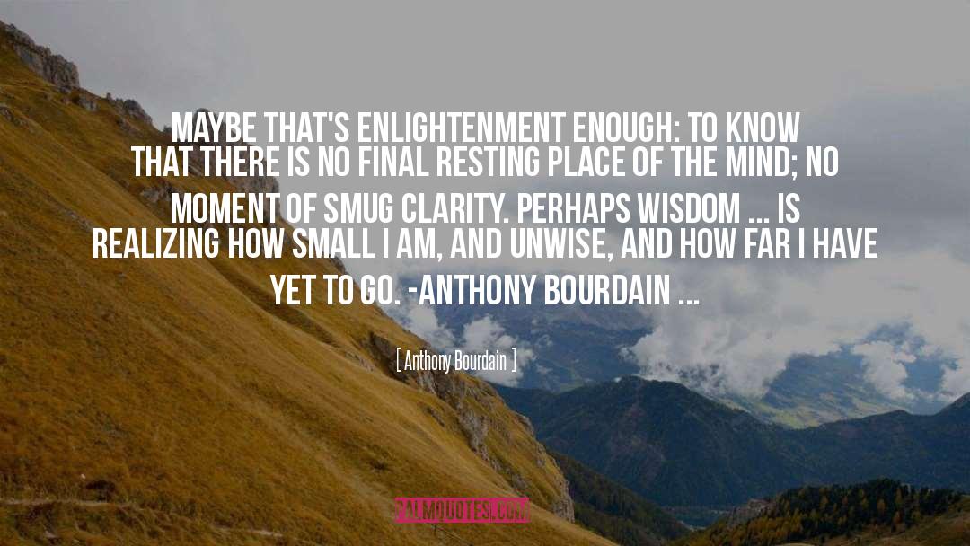 Clarity quotes by Anthony Bourdain