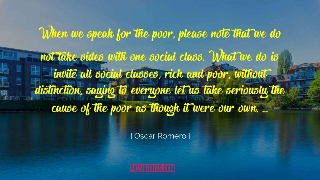 Class Analysis quotes by Oscar Romero