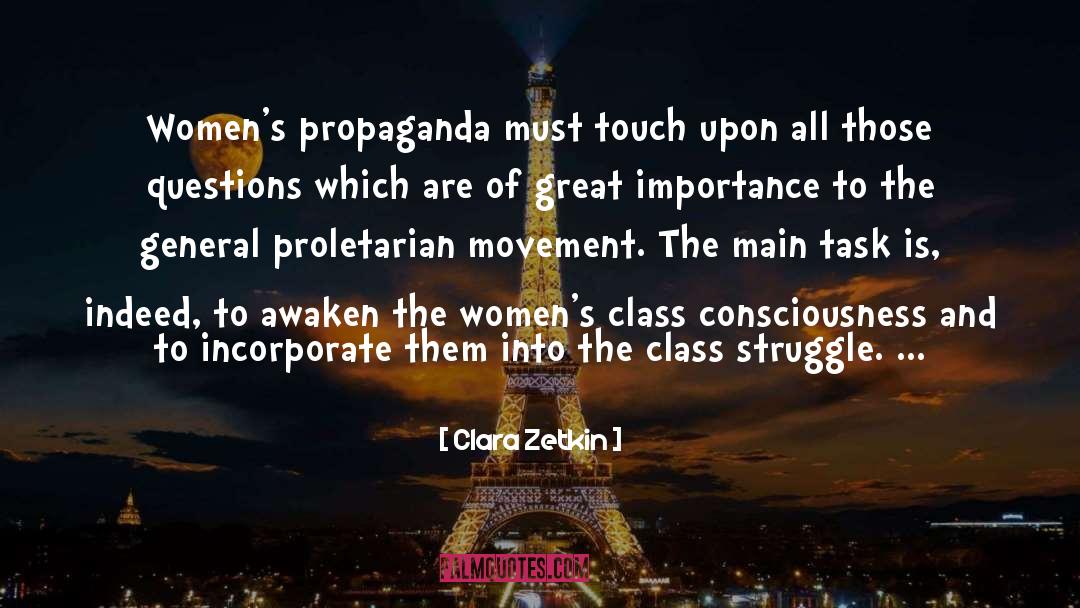 Class Consciousness quotes by Clara Zetkin