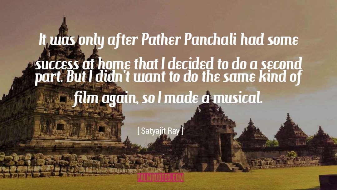 Classic Film quotes by Satyajit Ray