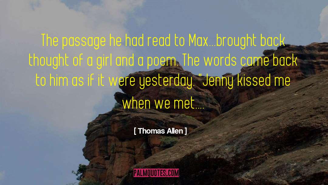 Classic Romance quotes by Thomas Allen