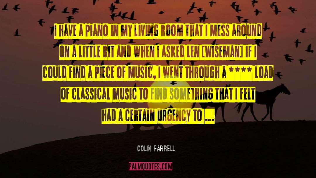 Classical Music quotes by Colin Farrell