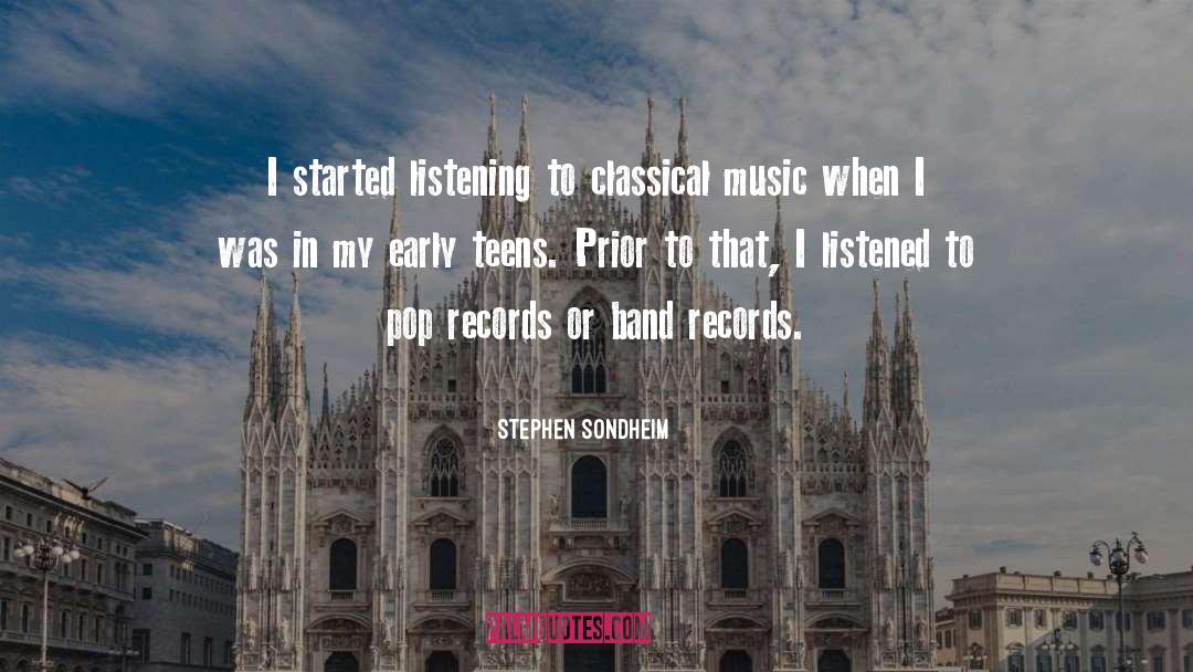 Classical Music quotes by Stephen Sondheim