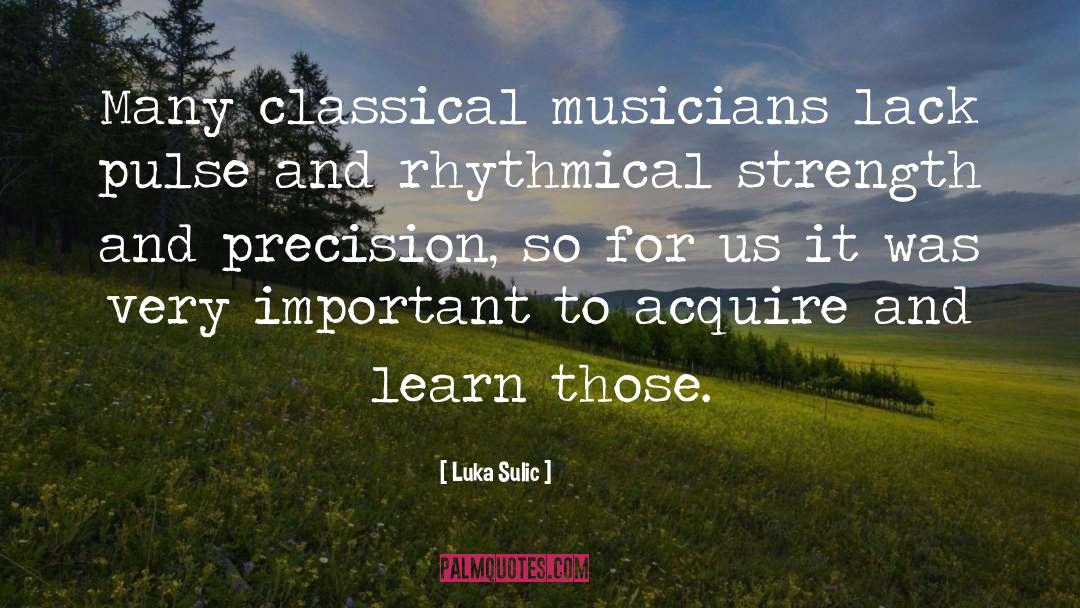 Classical Musicians quotes by Luka Sulic