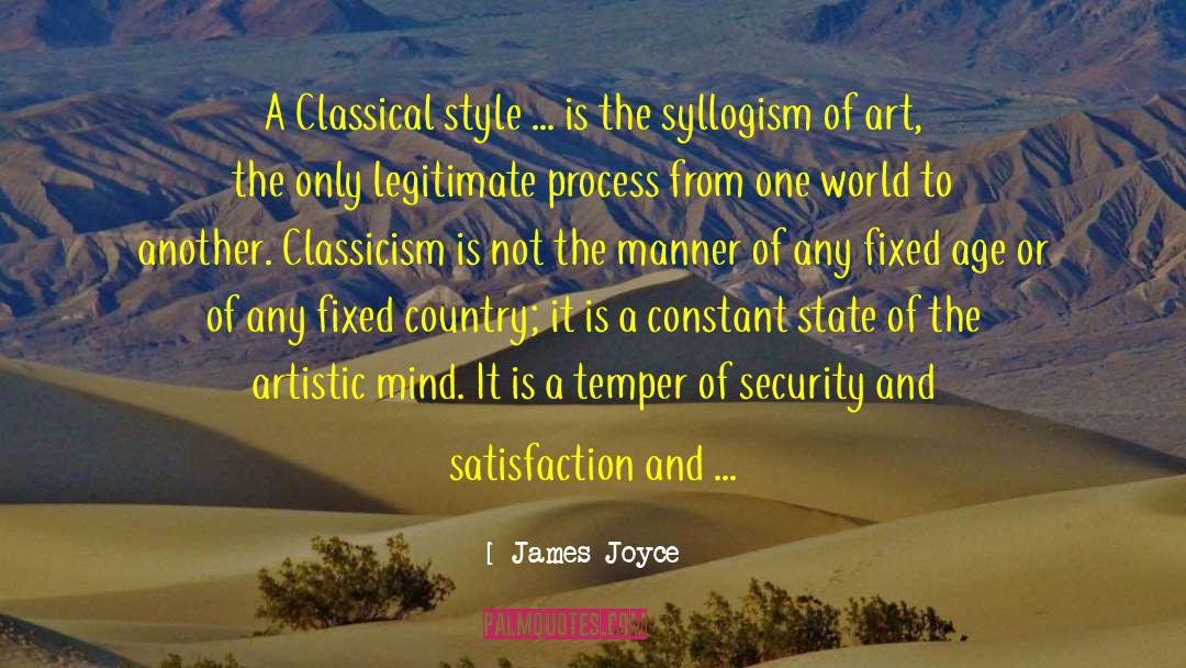 Classicism quotes by James Joyce