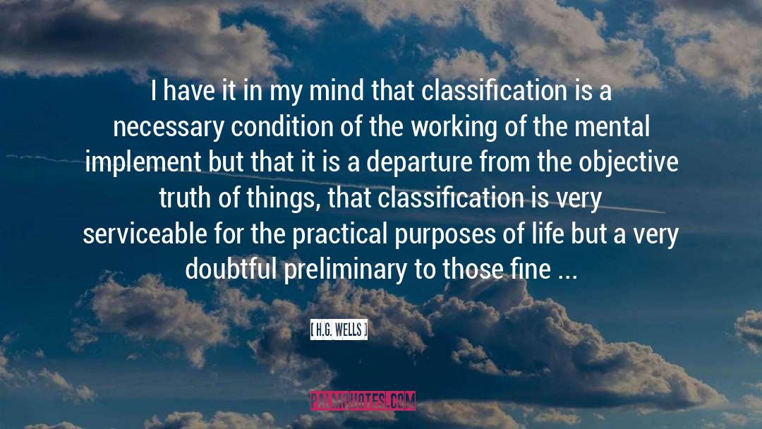 Classification quotes by H.G. Wells