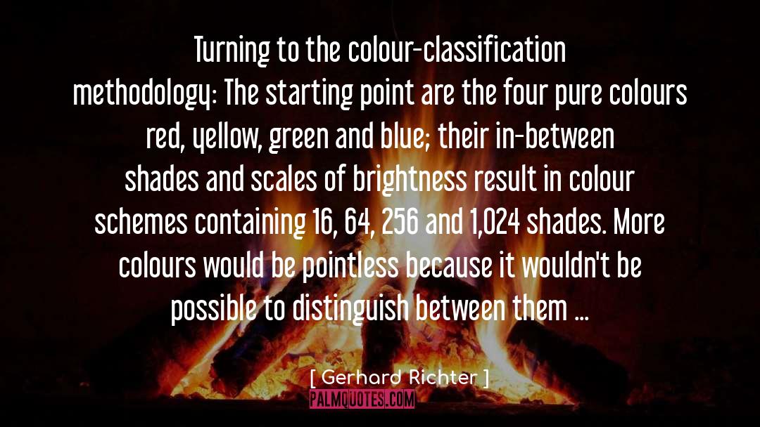 Classification quotes by Gerhard Richter