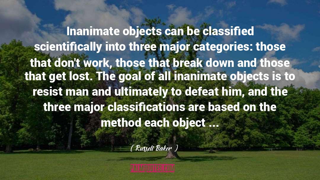 Classifications quotes by Russell Baker