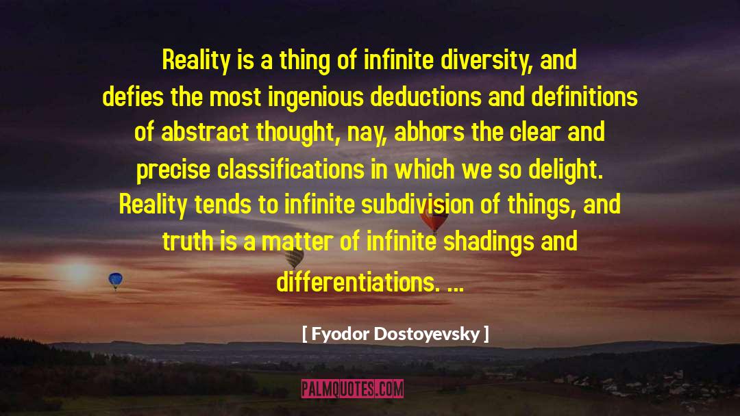 Classifications quotes by Fyodor Dostoyevsky