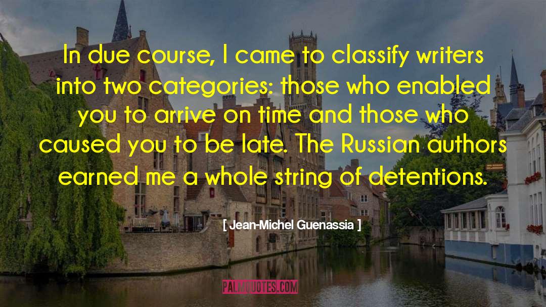Classify quotes by Jean-Michel Guenassia